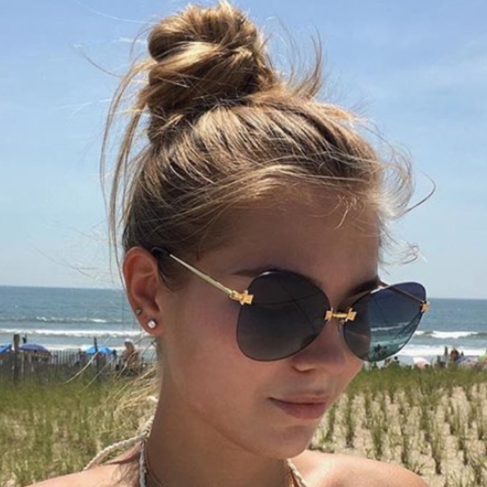 Wildfox Madame sunglasses in blue and lilac